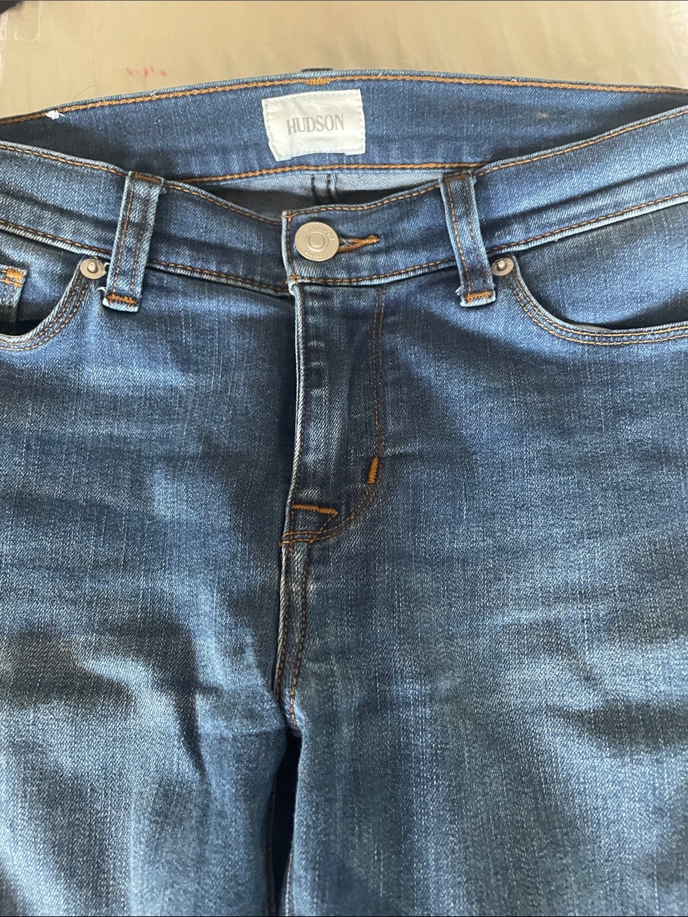 Hudson Jeans Women's Skinny Jeans in Medium Blue Denim